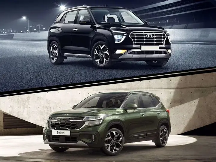 Kia seltos facelift and Hyundai Creta